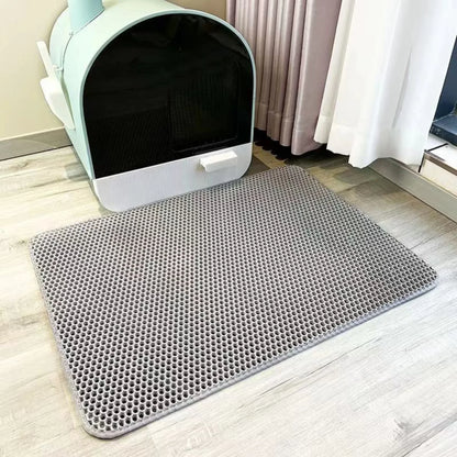 Cat Litter Mat - Double Layered EVA | Waterproof, Non-Slip & Washable