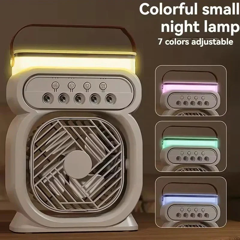 LED Night Light Humidifier Fan and 3-in-1 Air Cooler