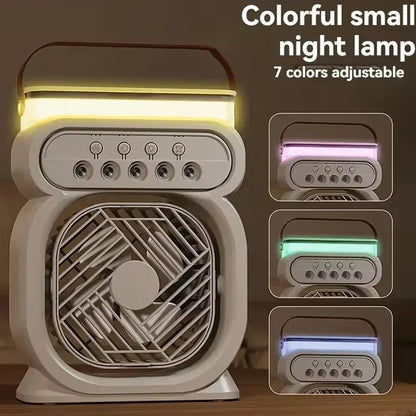 LED Night Light Humidifier Fan and 3-in-1 Air Cooler