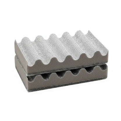 Cleaning Sponge Set | Nylon Scrub Sponges for Rust & Baked Residue | 2-Pack Pot Cleaners