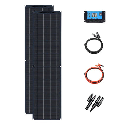 Flexible 50W Solar Panel - Lightweight, Weatherproof for Camping, Boats & Outdoors