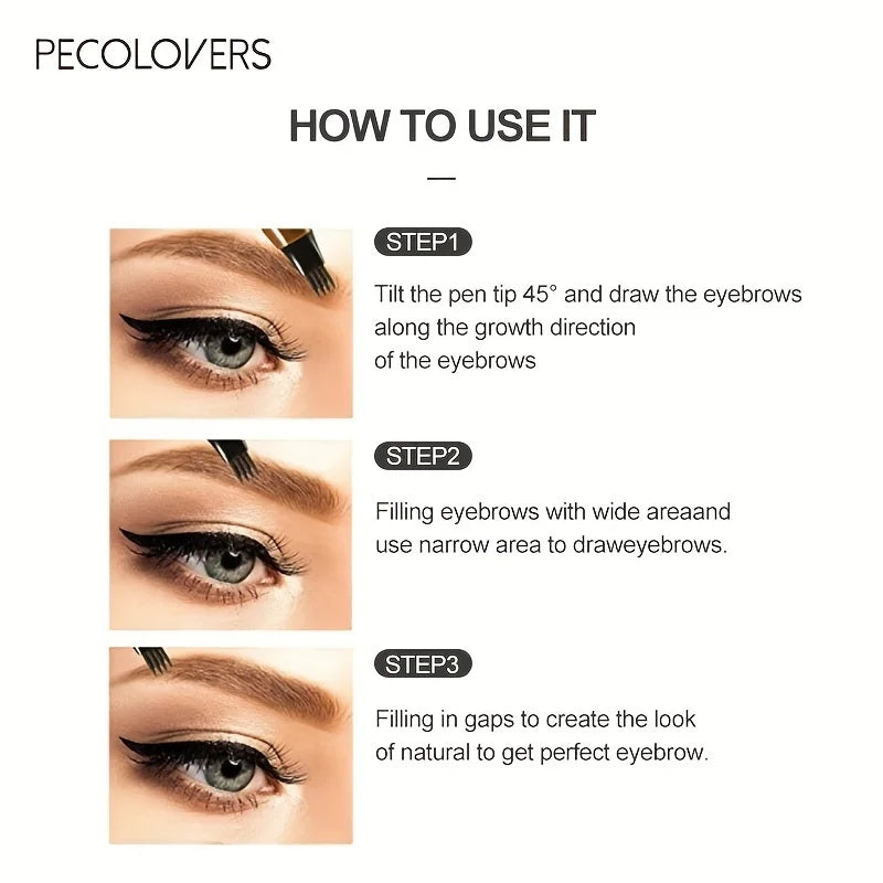 Precision Brow Pen - Waterproof with 4-Prong Technology - 6 Colors Available