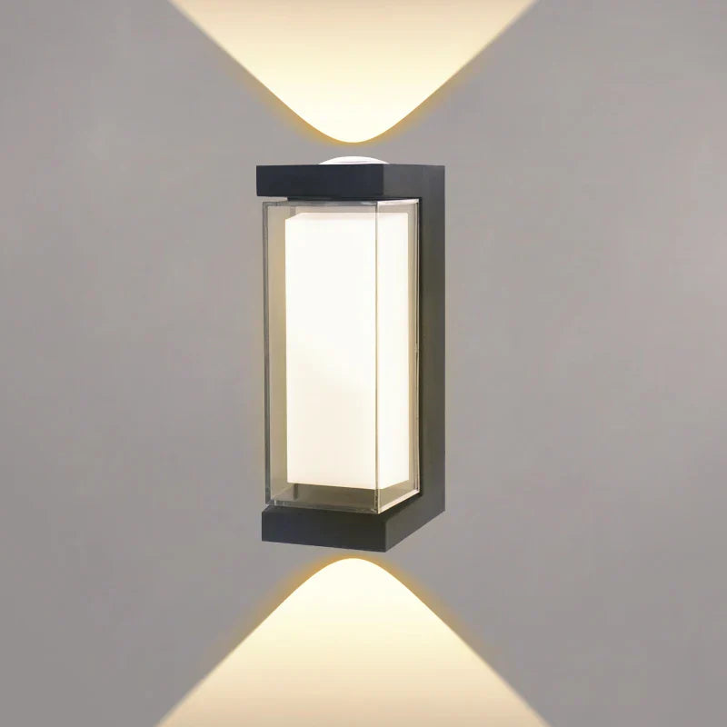 Contemporary Up/Down LED Wall Light | Waterproof IP65 | Aluminum | 17.5 × 12.5 × 10 cm