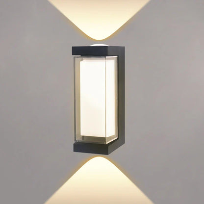 Contemporary Up/Down LED Wall Light | Waterproof IP65 | Aluminum | 17.5 × 12.5 × 10 cm