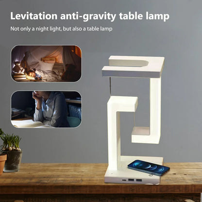 Wireless Night Lamp with Anti-Gravity Orbit Charging Feature