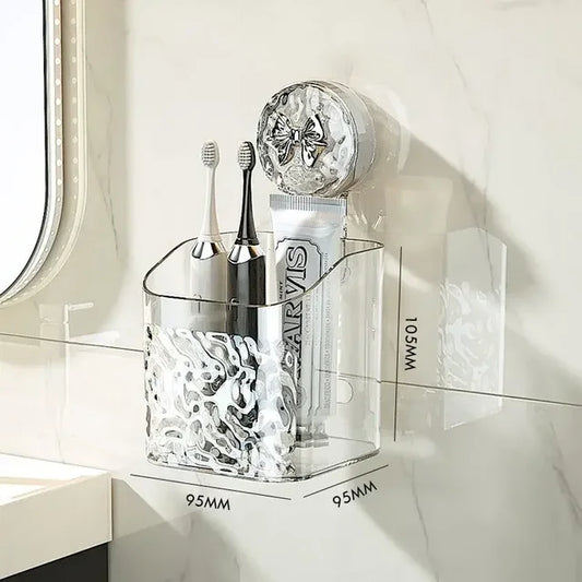 Clear, Absorbent Bathroom Storage Stand