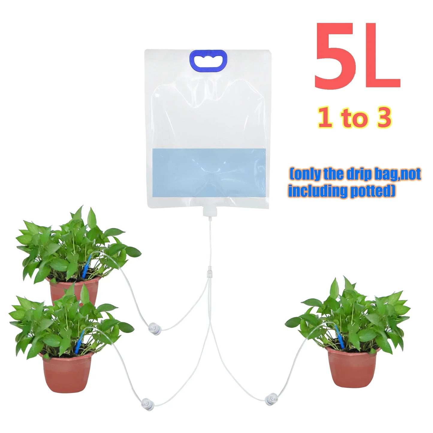 5L Irrigation Bag | Automatic Drip Watering System | Flow Control Included