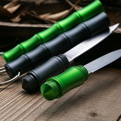 Compact Bamboo Camping Knife for Self Defense