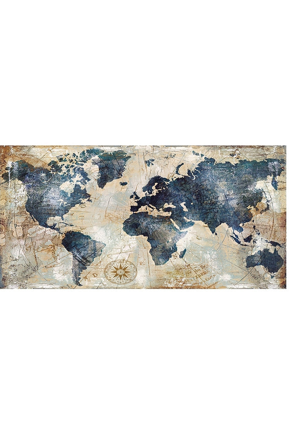 World Map Canvas Art for Home Decor