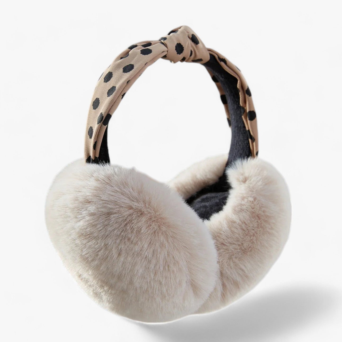 Adjustable Faux Fur Headband – Winter Plush Ear Protectors for Warmth and Style