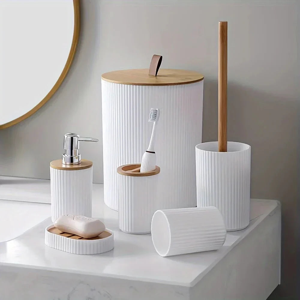 Bamboo Accent 6-Piece Bathroom Set