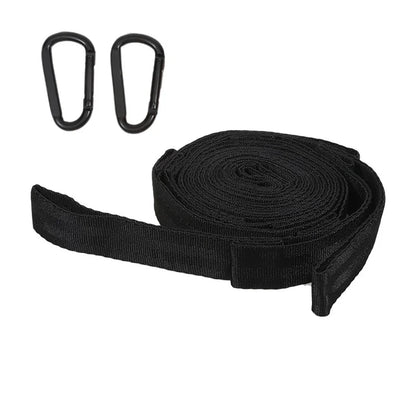 Hammock Suspension Set with 272 kg Load Capacity | Polyester Straps with 5 Rings | Pack of 2