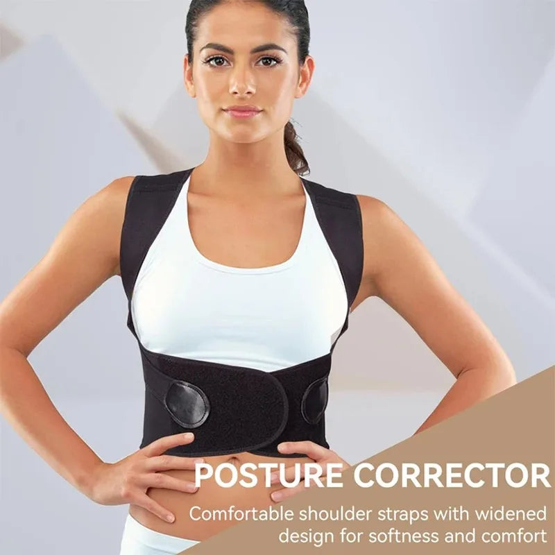 Adjustable Back Support Brace for Kids, Students, and Adults - Posture Alignment Aid