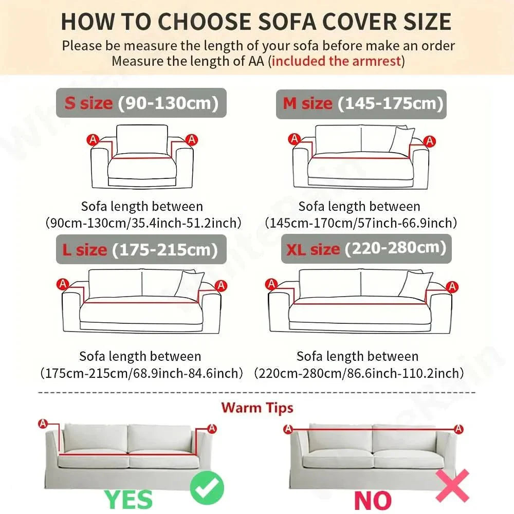 Lightweight and Non-Slip Sofa Cover