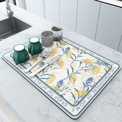 Rapid-Dry Kitchen Mat for a Spotless Space