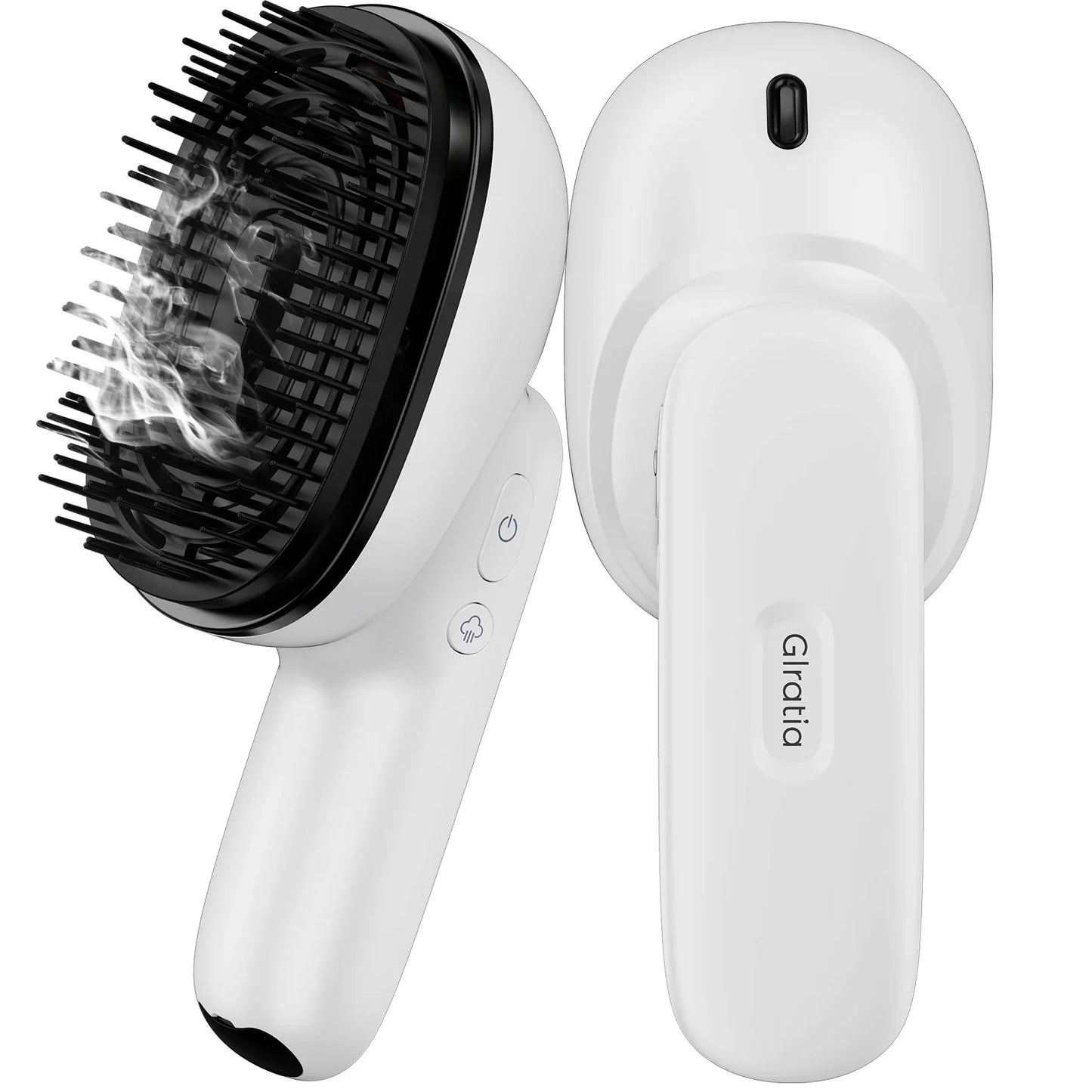 Scalp Massage Brush with Essential Oil Sprayer | 2 Vibration Settings, 4 Oil Cartridges, USB Rechargeable & Washable