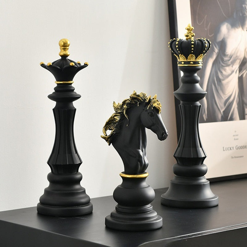 Handcrafted Chess Piece - GrandCheck Design for Home Decor