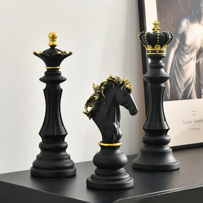 Handcrafted Chess Piece - GrandCheck Design for Home Decor