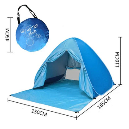 Ultralight Beach Tent with Full Shade – Automatic Pop-Up Design