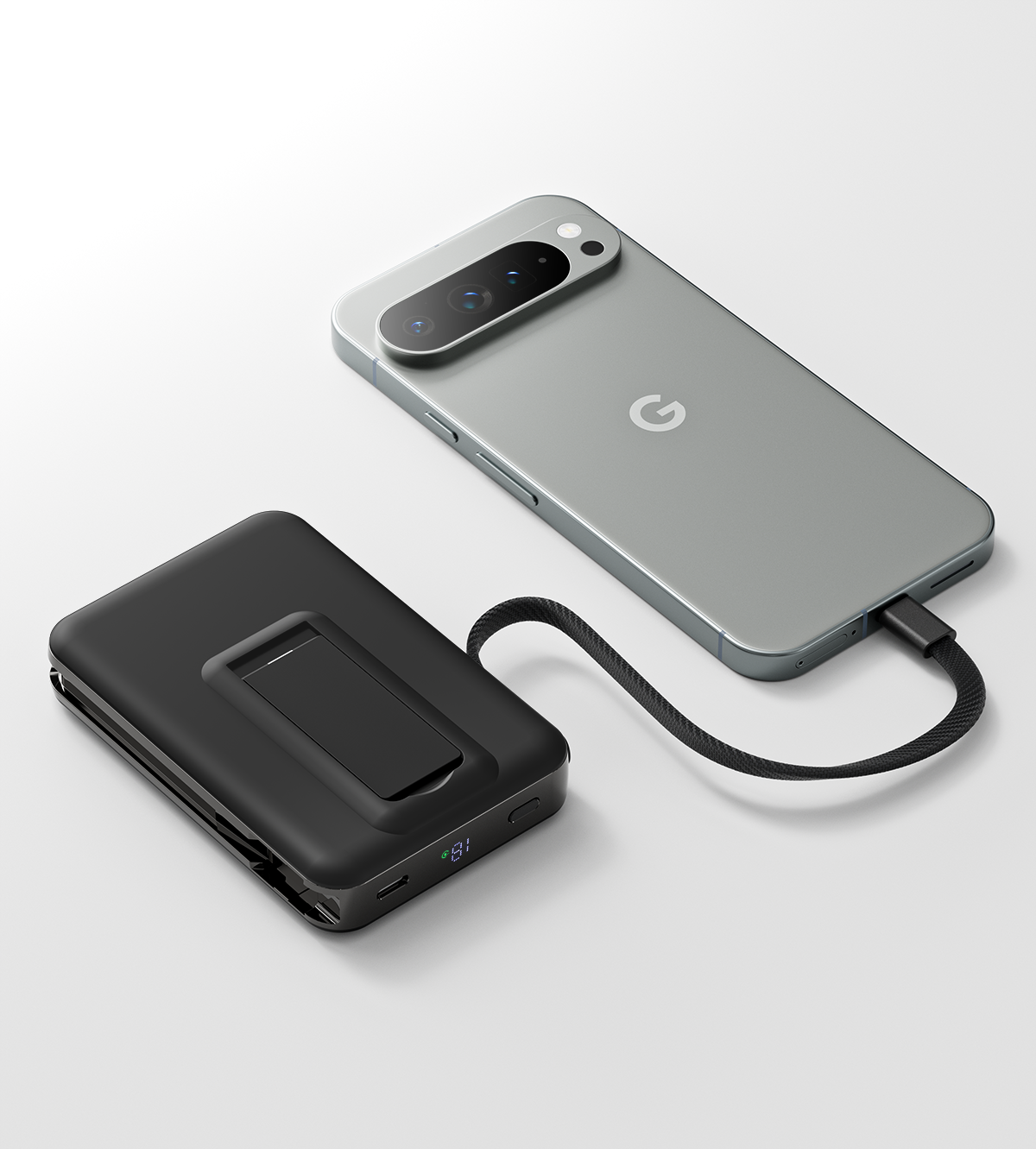 Magnetic Charging Power Bank 10,000 mAh with Stand Feature