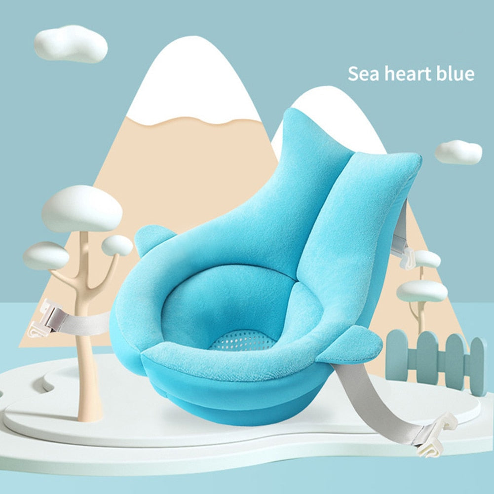 Safe & Cozy Baby Bathtub with Support Cushion