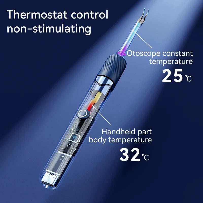 12MP Camera Ear Cleaner Tool with Wi-Fi and LED Otoscope for iPhone/Android