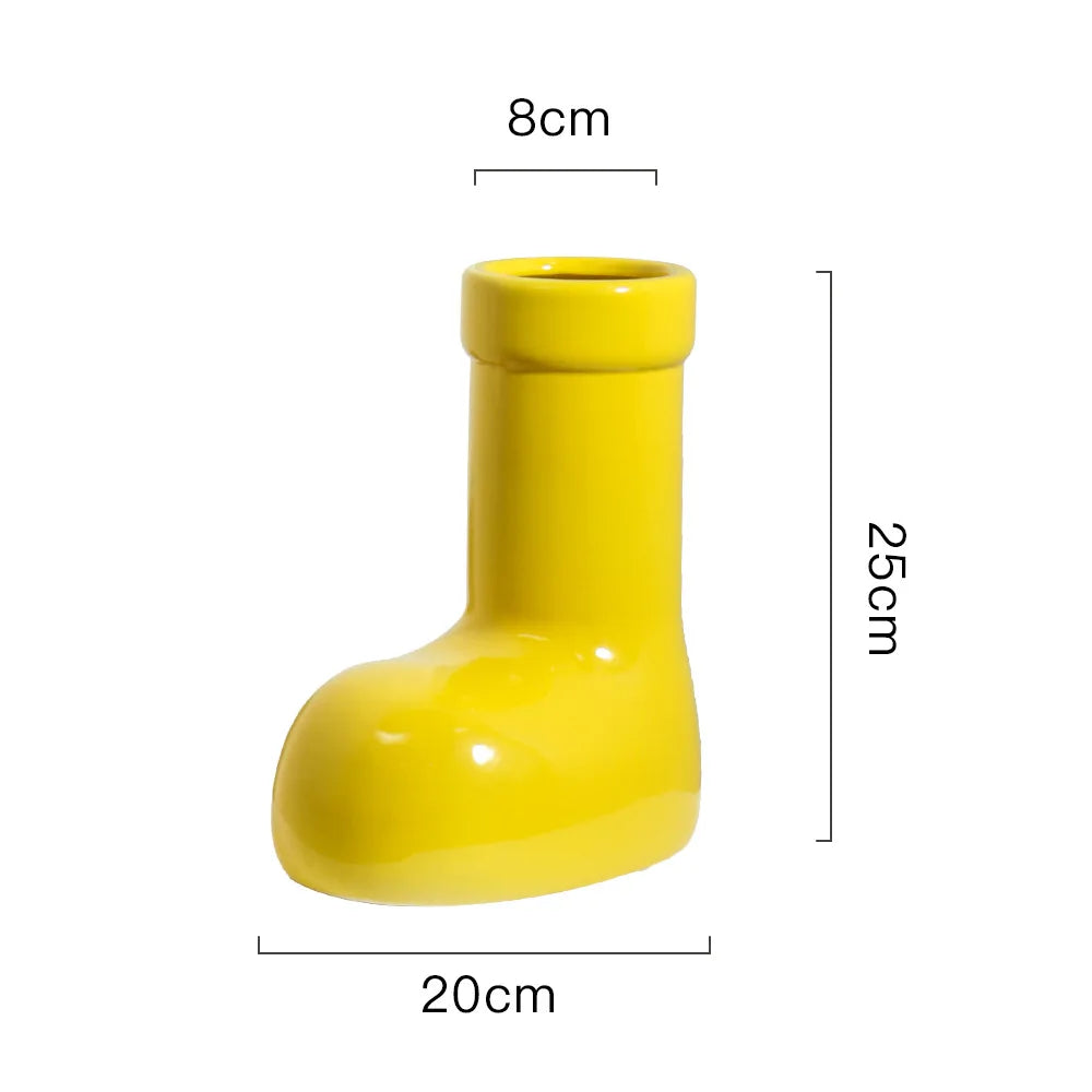 Vase in Ankle Boot Design