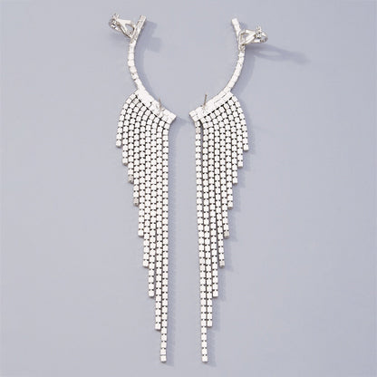 Charming Diamond-Inspired Arc Hoop Earrings