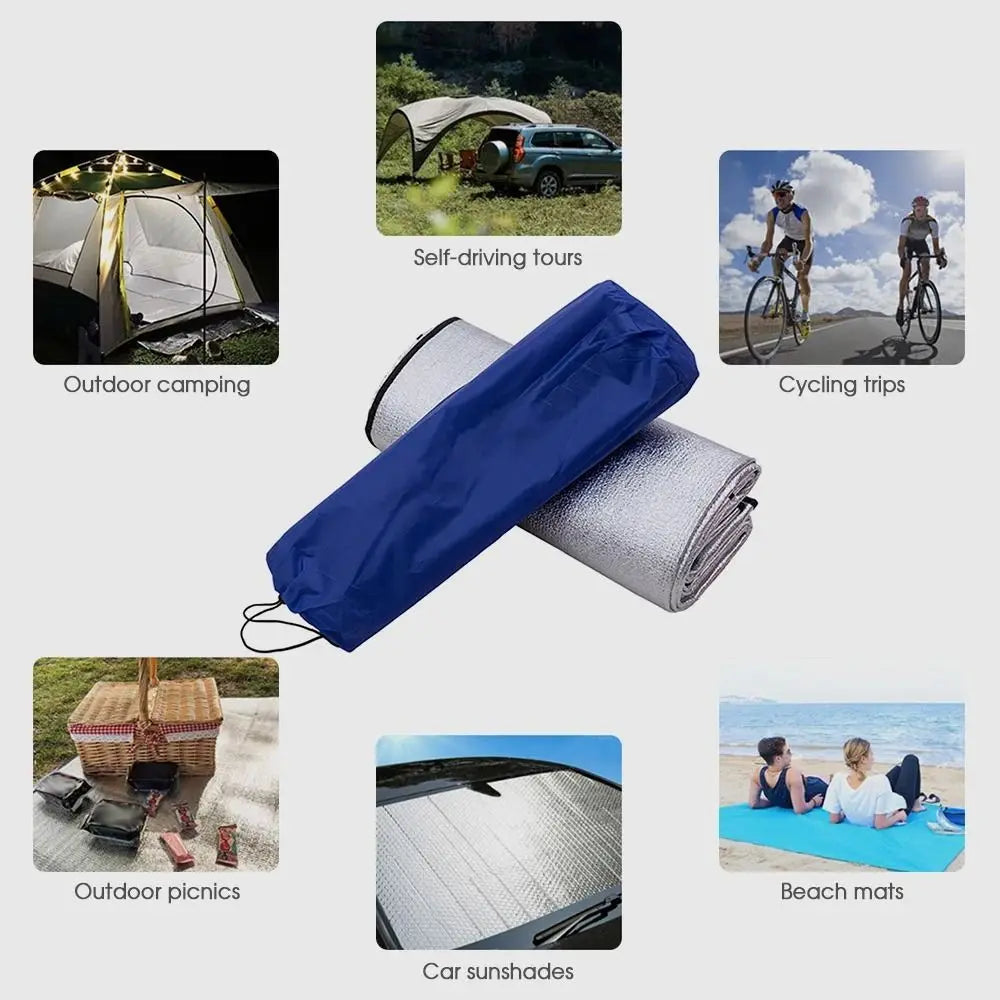 Lightweight Insulated Camping Mat for Outdoor Adventures - Aluminum Foil & EPE Foam