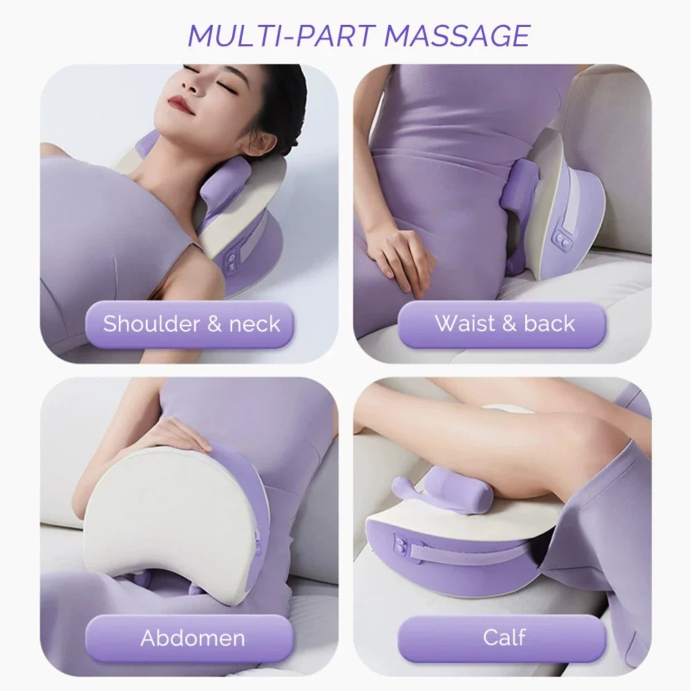 Rechargeable Neck and Shoulder Massager with Heat – 6D Kneading Heads, 2 Levels