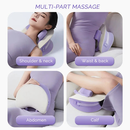 Rechargeable Neck and Shoulder Massager with Heat – 6D Kneading Heads, 2 Levels