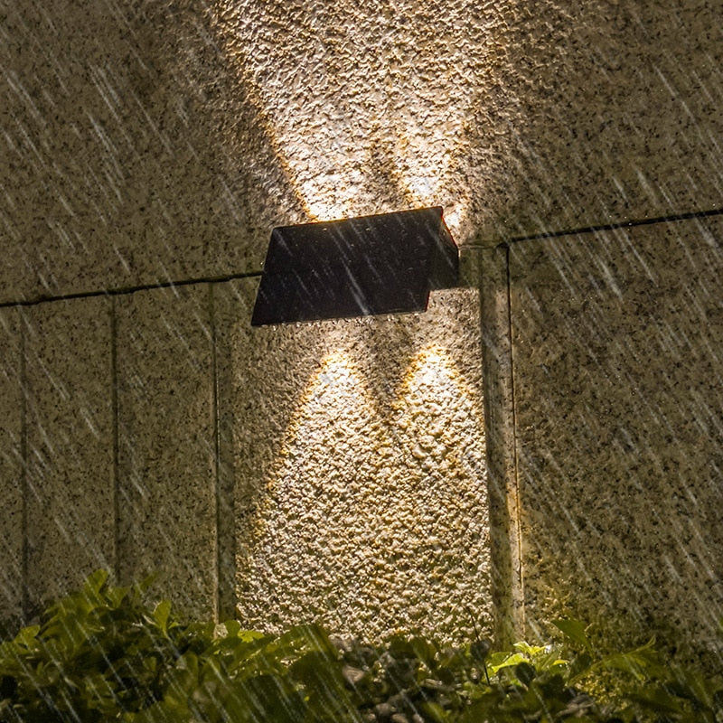 Solar-Powered LED Outdoor Wall Light with Motion Sensor, Waterproof for Garden, Patio & Driveway