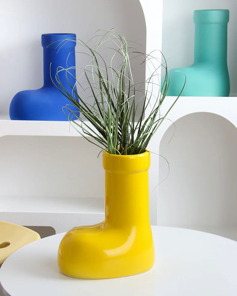 Vase in Ankle Boot Design