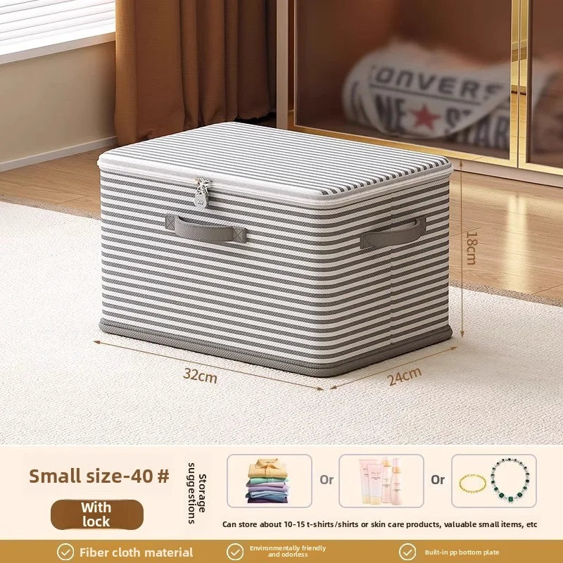 Folding Storage Box with Combination Lock | Perfect for Clothes and Blankets