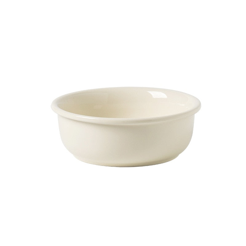 Ceramic Cat Bowl with Wooden Stand - Elevated Design