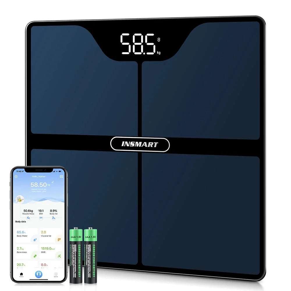 Bluetooth Digital Body Fat Scale with App - 16 Measurements, Syncs with Apple Health & Fitbit