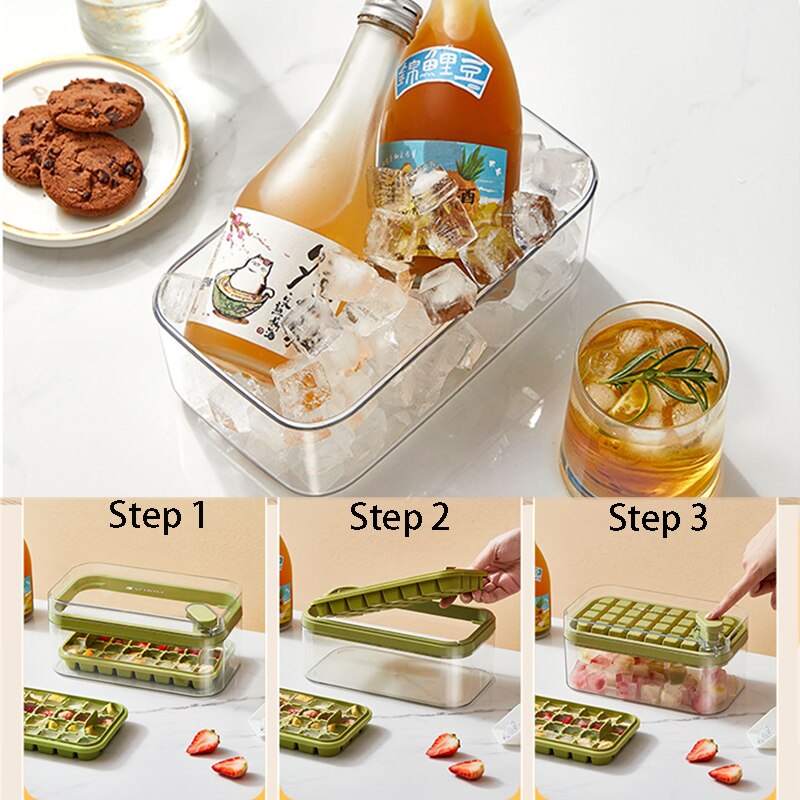 One-Touch Ice Cube Maker for Instant Chilling