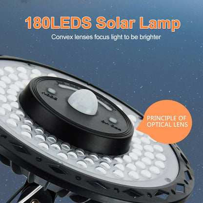 Solar LED Light with 1200 Lumens | 228 LEDs | Motion Sensor & Remote | IP65