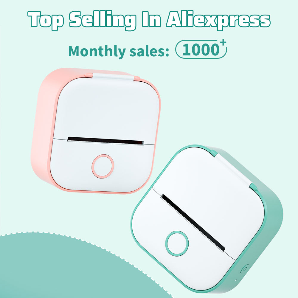 Compact Mini Photo Printer – Ink-Free Thermal Printing for On-the-Go
