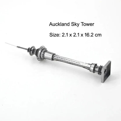 3D Metal Puzzle Set of Global Landmarks: Build and Discover Famous Structures