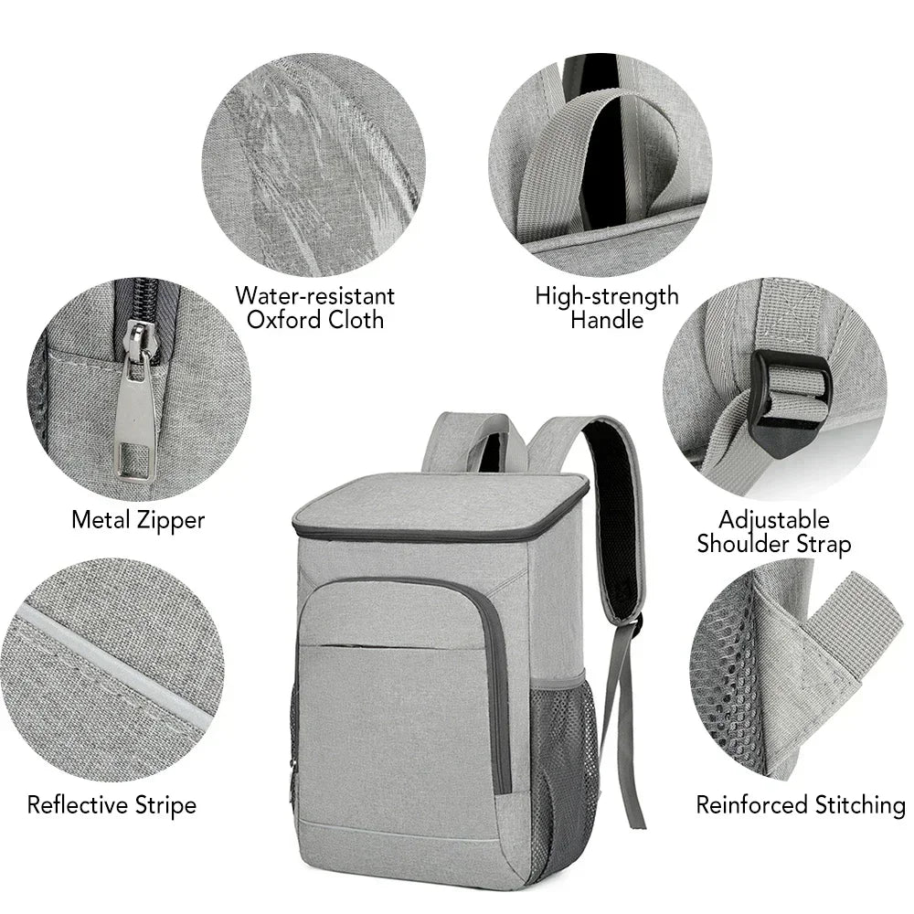 30L Insulated Cooler Backpack - Spacious, Comfortable & Leakproof