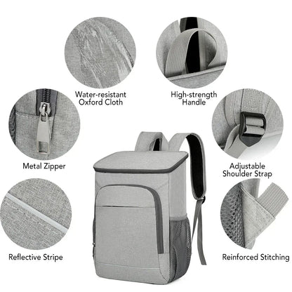 30L Insulated Cooler Backpack - Spacious, Comfortable & Leakproof