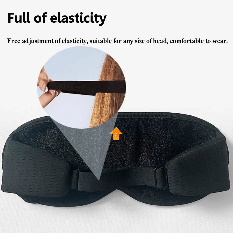 Bluetooth Eye Mask with Sleep Headphones | 3D Blackout Design, Wireless Audio, Adjustable Fit