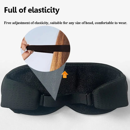 Bluetooth Eye Mask with Sleep Headphones | 3D Blackout Design, Wireless Audio, Adjustable Fit
