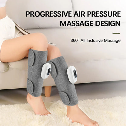 Wireless Leg and Arm Massager with Air Compression, 360° Pressure, 3 Modes, Rechargeable