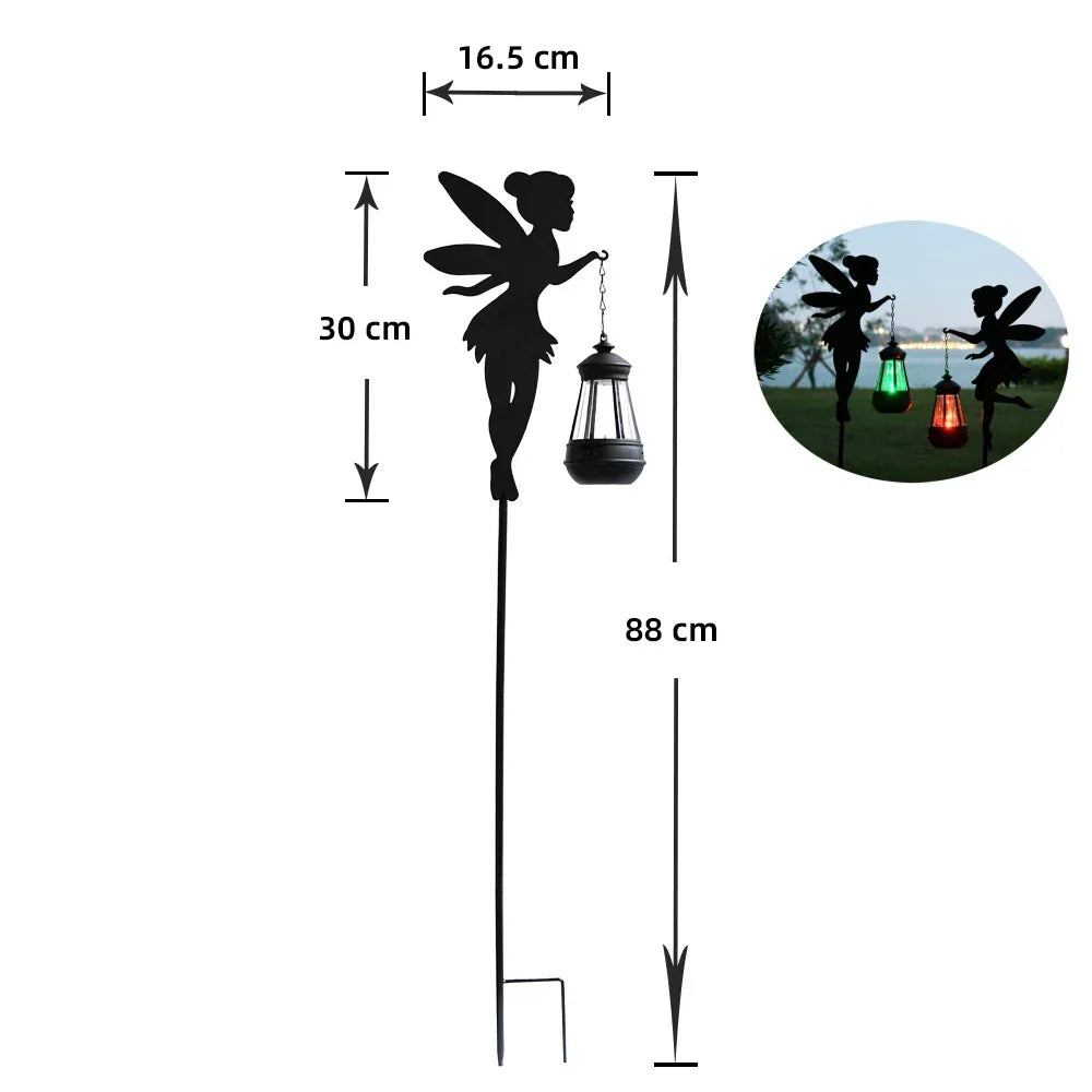 Solar-Powered Garden Watering Can Light – IP55 Waterproof Metal Hanging Lamp