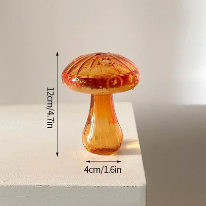 Mushroom-Shaped Glass Vase for Hydroponics | Decorative Table Terrarium