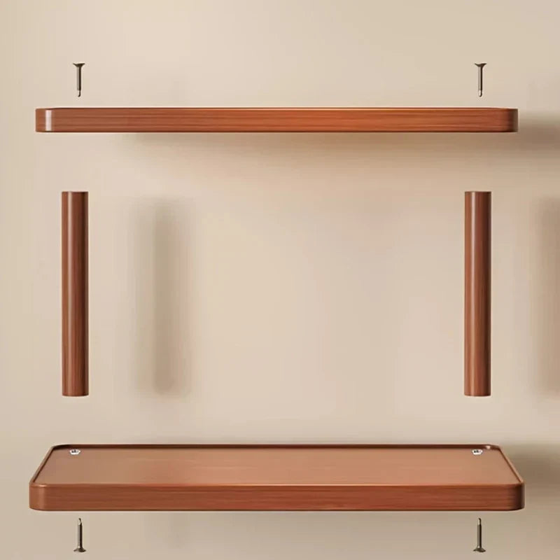 2-Tier Wooden Shelf - Taalita Design
