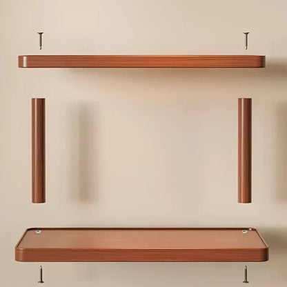 2-Tier Wooden Shelf - Taalita Design