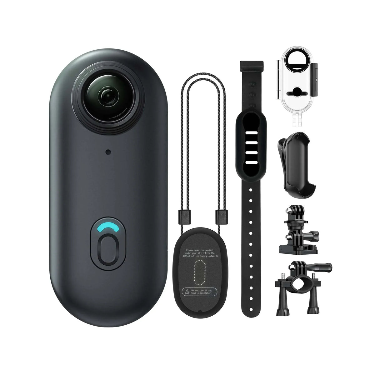 Ultra HD Compact Action Camera – Versatile Mini Cam with Waterproof Housing and 360° Mount